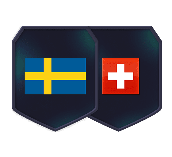 Byg en trup-udfordringer Sverige v Schweiz logo
