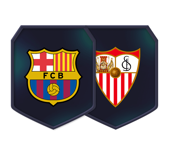 Byg en trup-udfordringer FC Barcelona v Sevilla FC logo