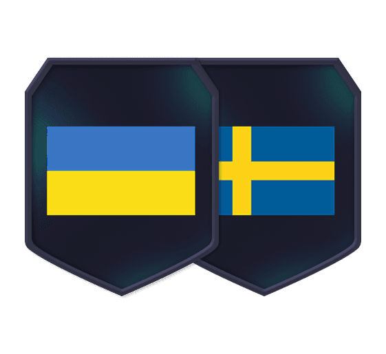 Sfide Creazione Rosa Ucraina vs Svezia logo