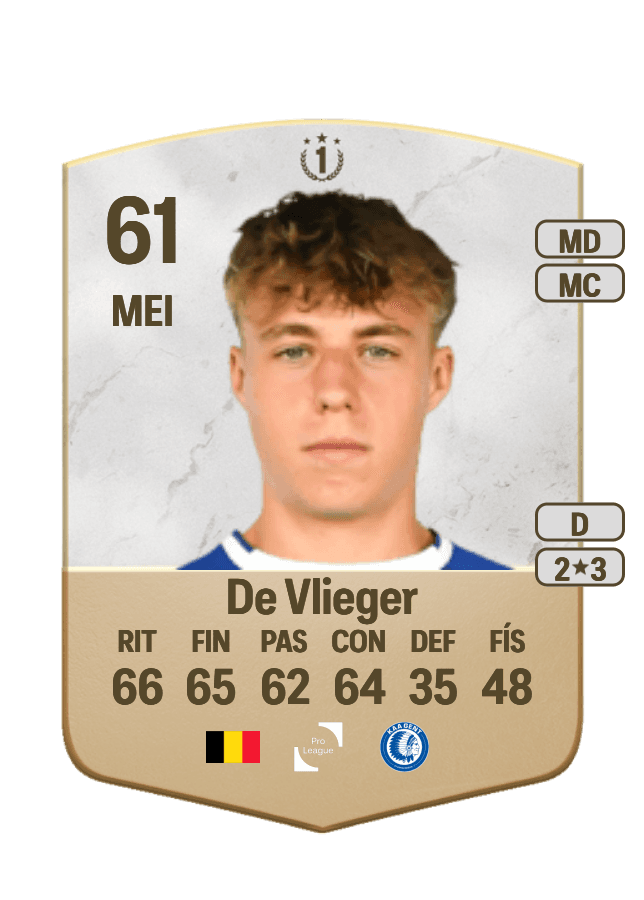 Tibe De Vlieger card