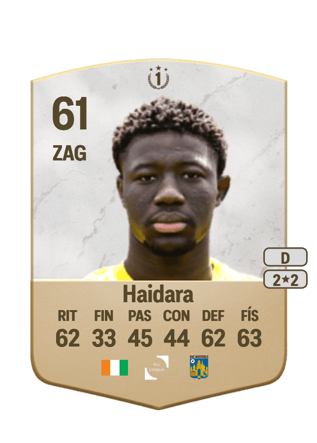 Bakary Haidara card