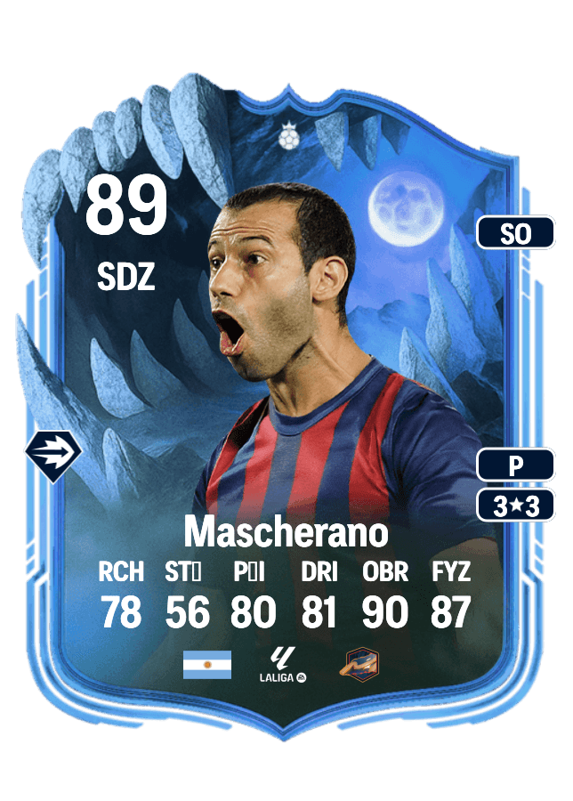 Javier Mascherano card