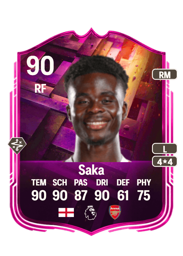 Bukayo Saka card