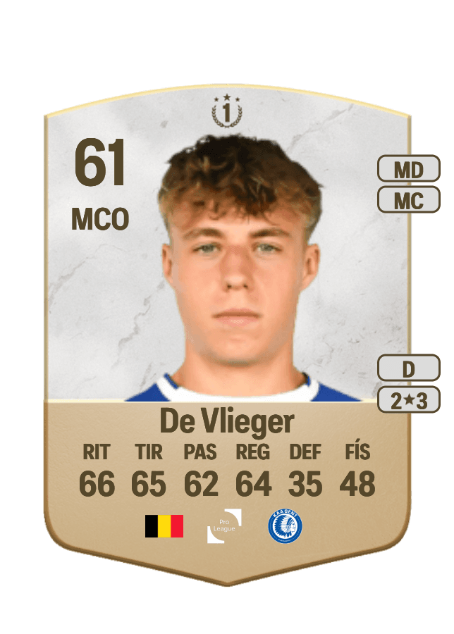 Tibe De Vlieger card