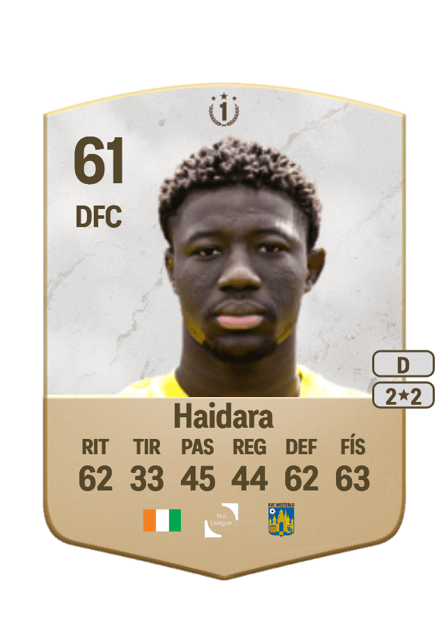 Bakary Haidara card