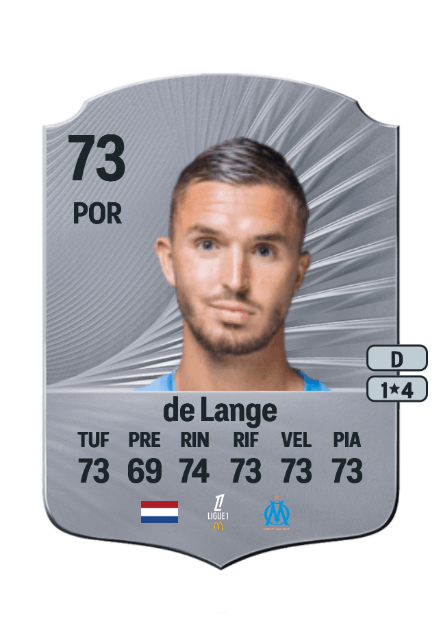 Jeffrey de Lange card