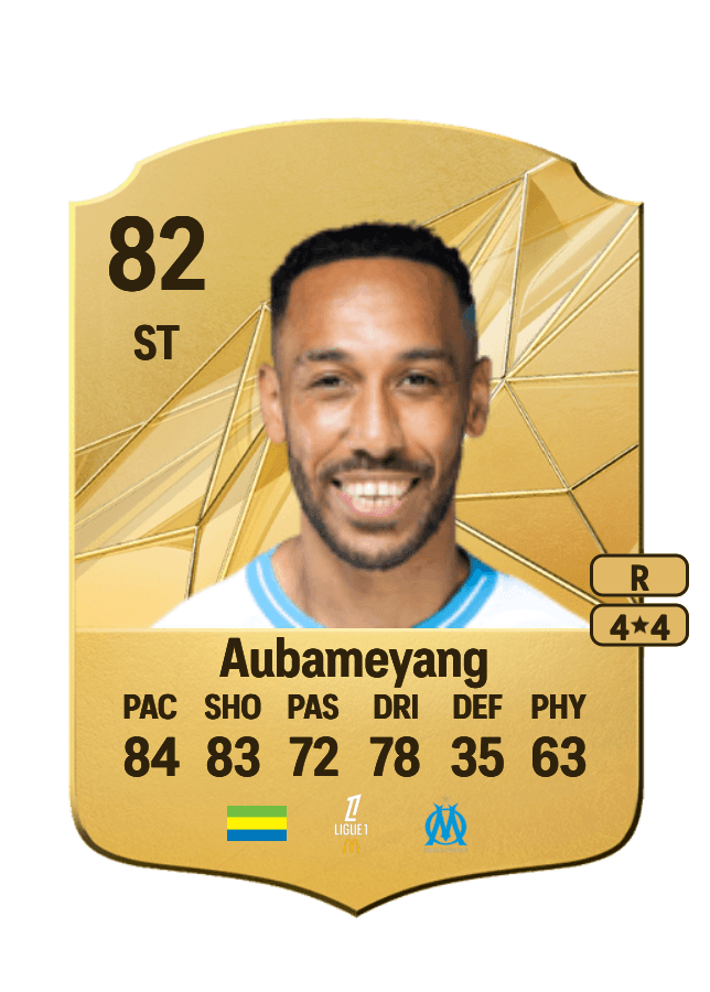 Pierre-Emerick Aubameyang card