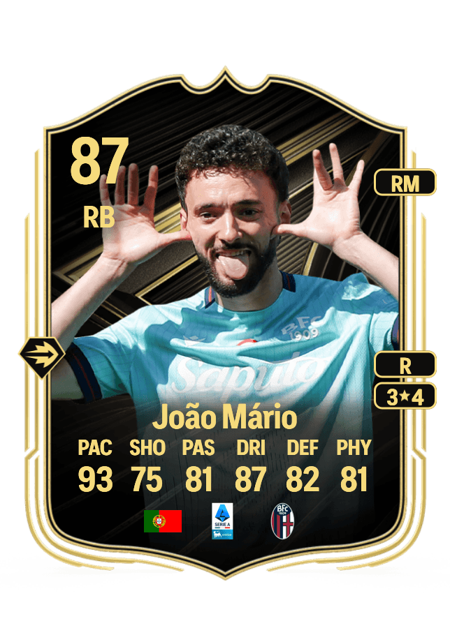 João Mário card