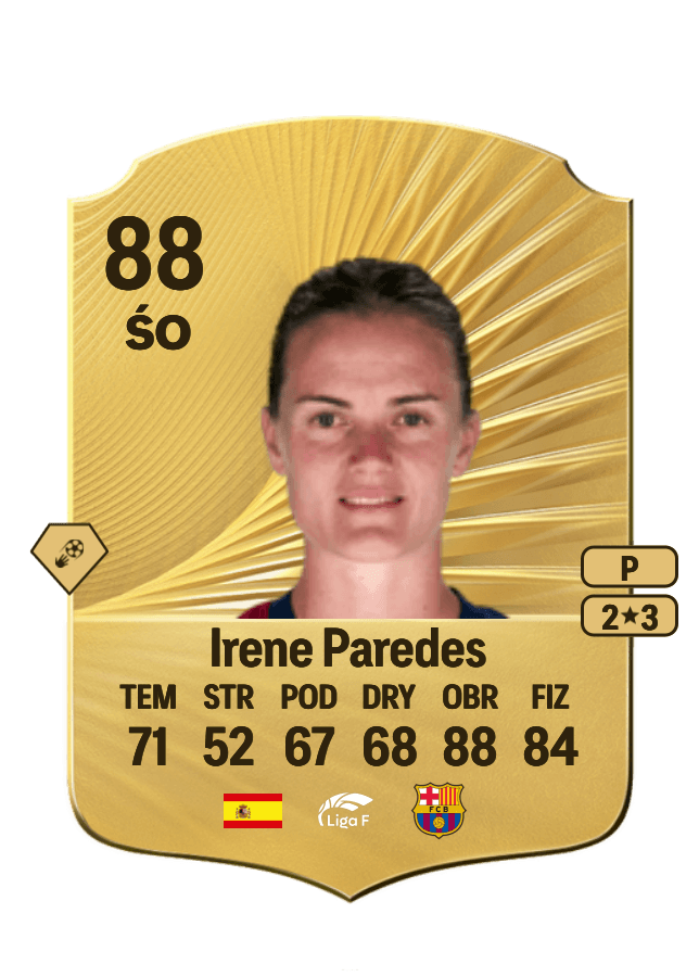 Irene Paredes card