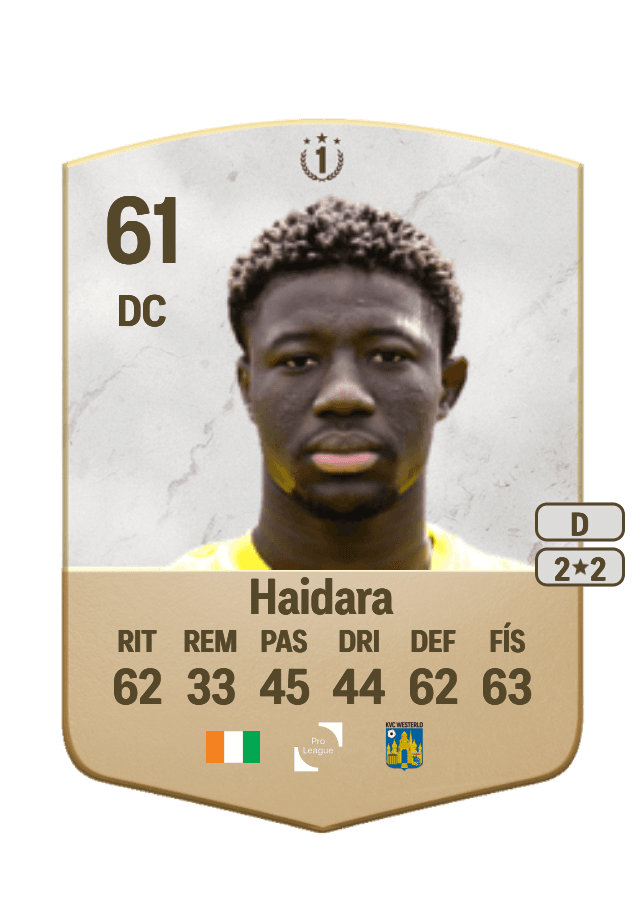 Bakary Haidara card