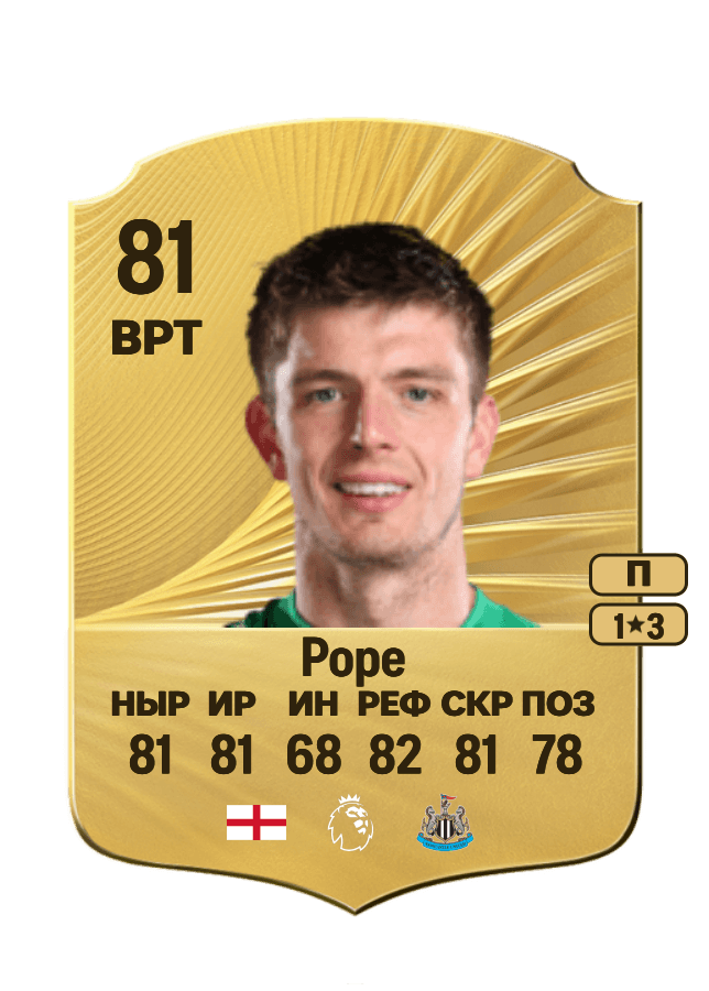 Nick Pope card