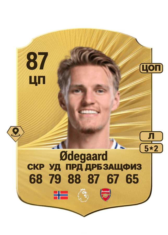 Martin Ødegaard card