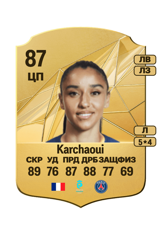 Sakina Karchaoui card