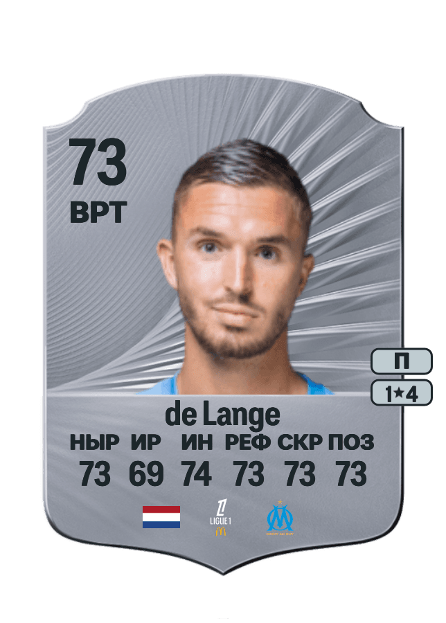 Jeffrey de Lange card