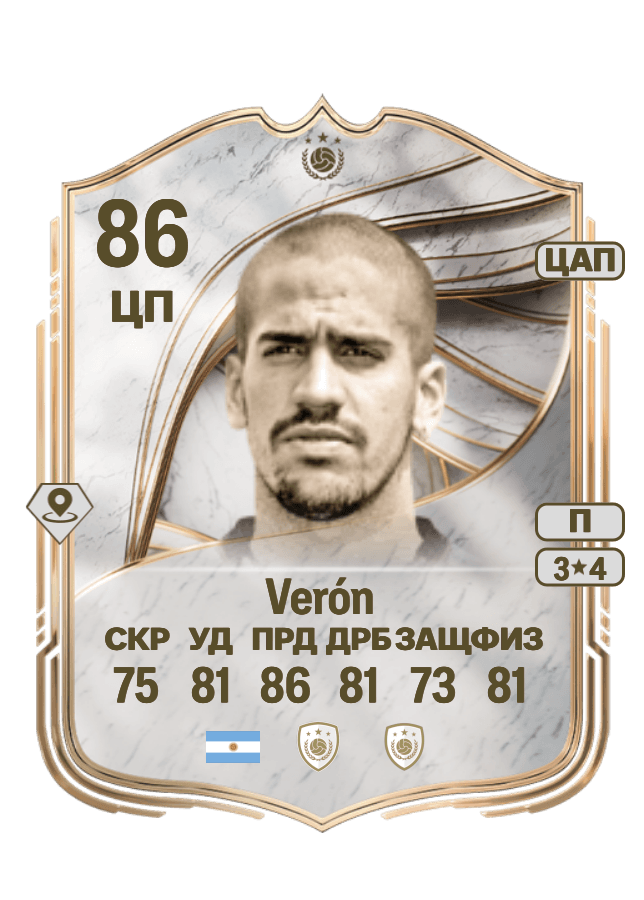 Juan Sebastián Verón card