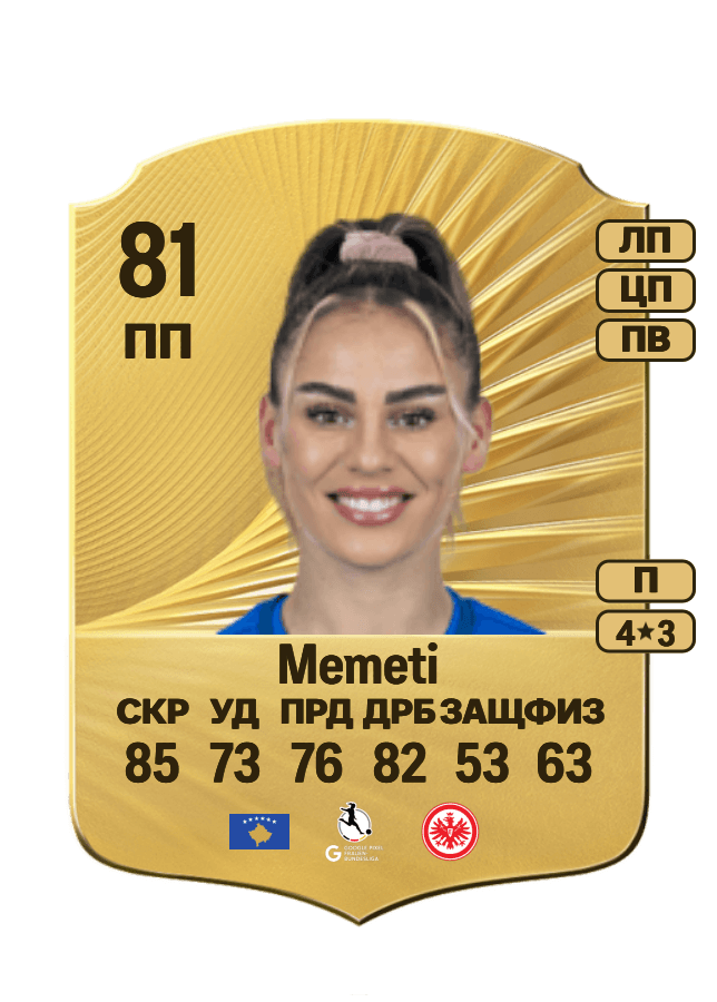 Erëleta Memeti card