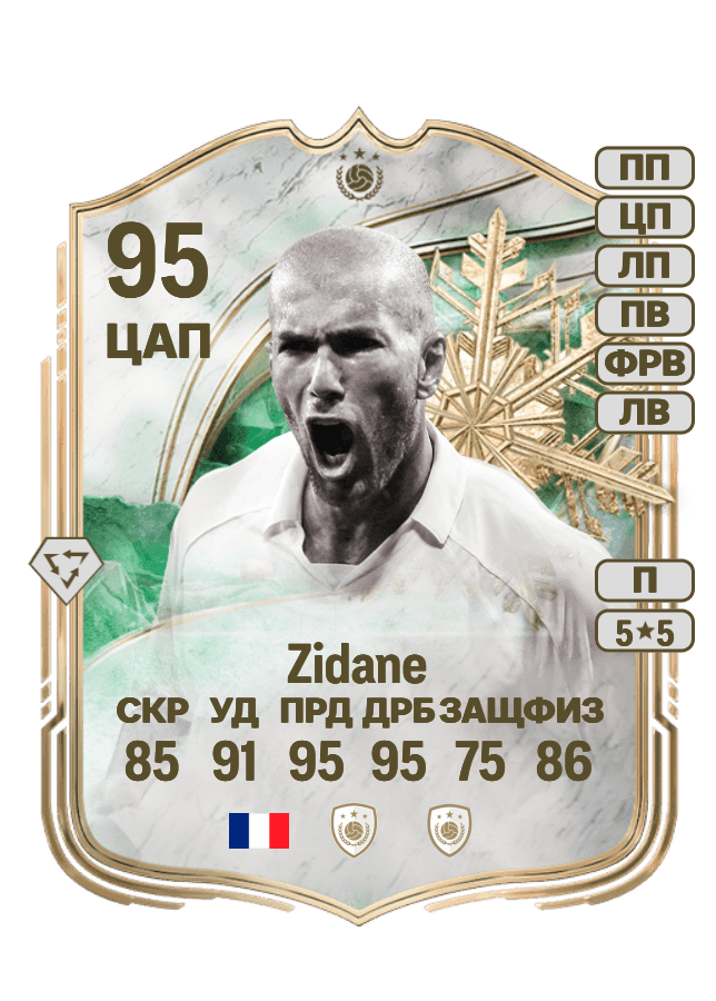 Zinedine Zidane card