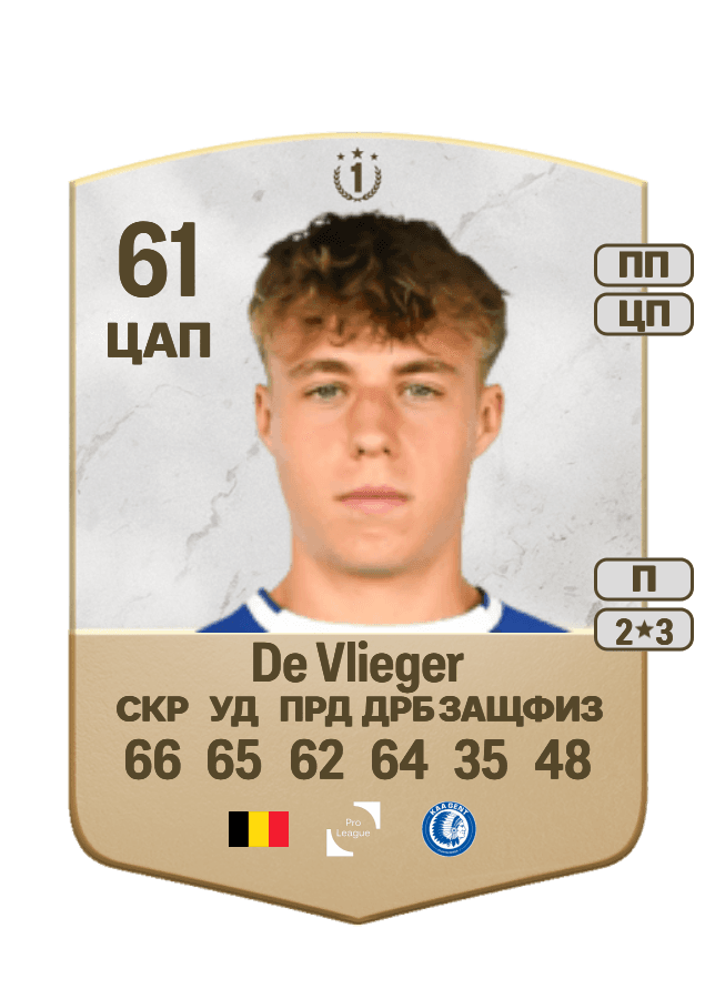 Tibe De Vlieger card