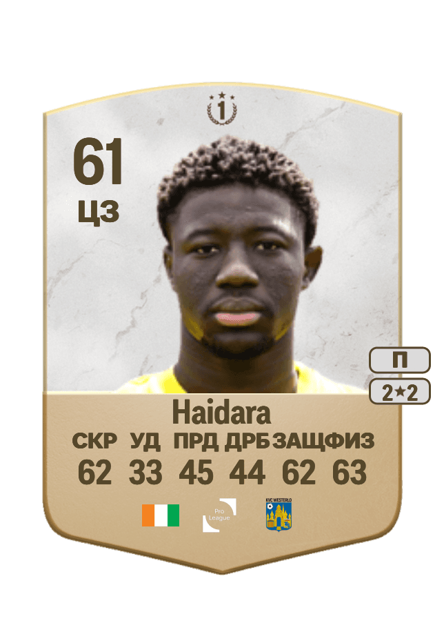 Bakary Haidara card