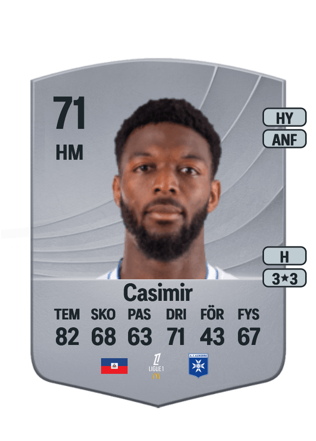 Josué Casimir card