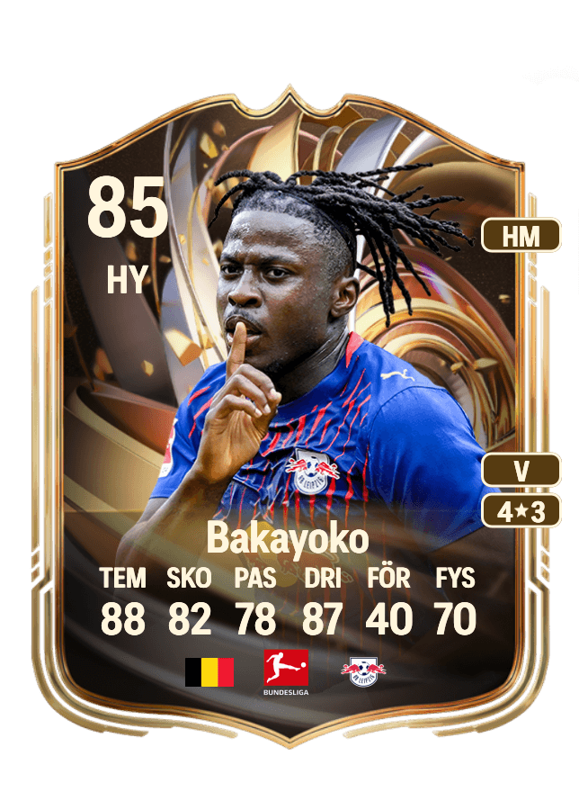 Johan Bakayoko card