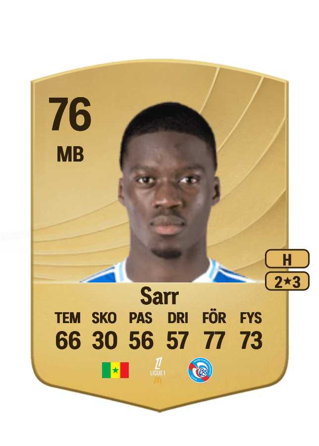 Mamadou Sarr card