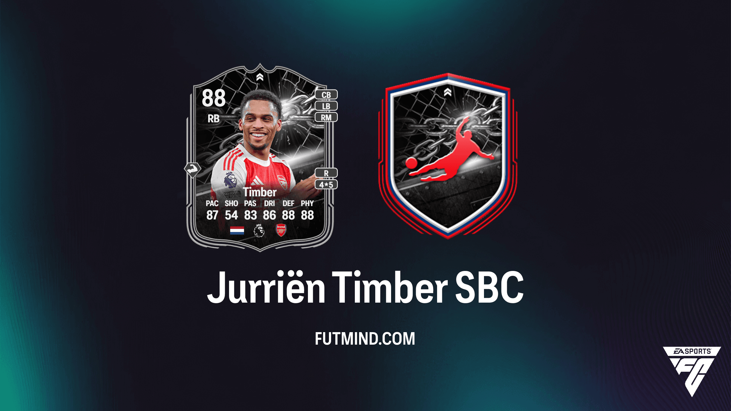 تحدي SBC Jurriën Timber في FC 26: دليلك الكامل لبطاقة المواجهة قبل نهائي Carabao Cup