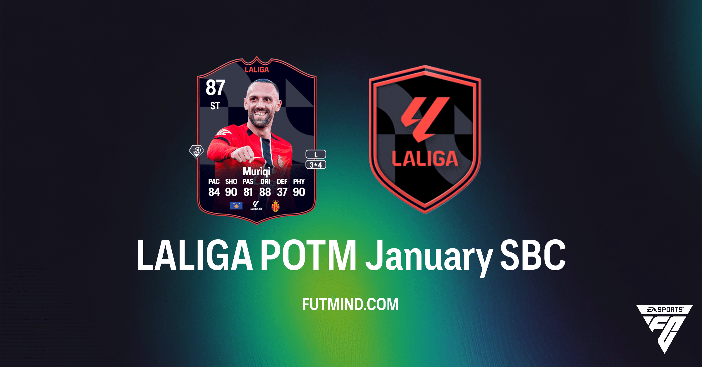 FC 26 LALIGA POTM January SBC: Vedat Muriqi Review & Solutions