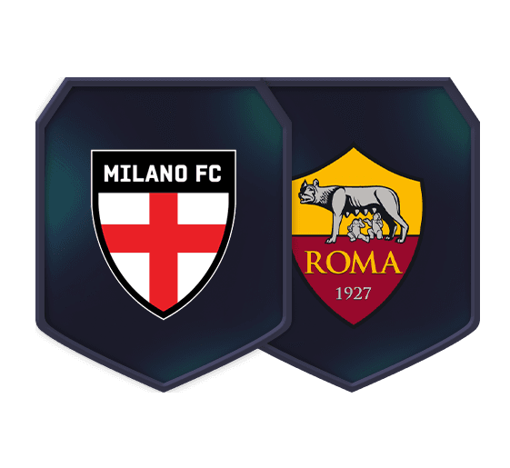 Sfide Creazione Rosa Milano FC vs Roma logo