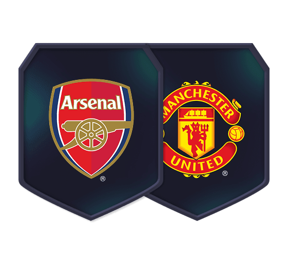Truppbyggarutmaningar Arsenal–Manchester United logo