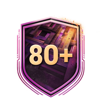 Squad Building Challenges 3 of 10 80+ Player Pick logo